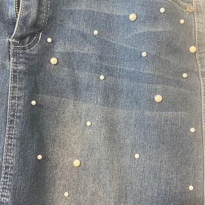 Casual elegant jeans skirt